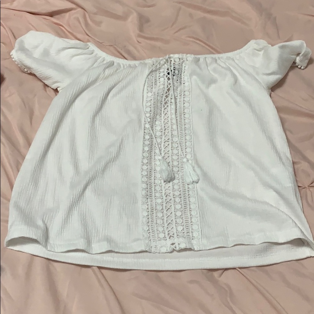 top with flower design down the middle with tie